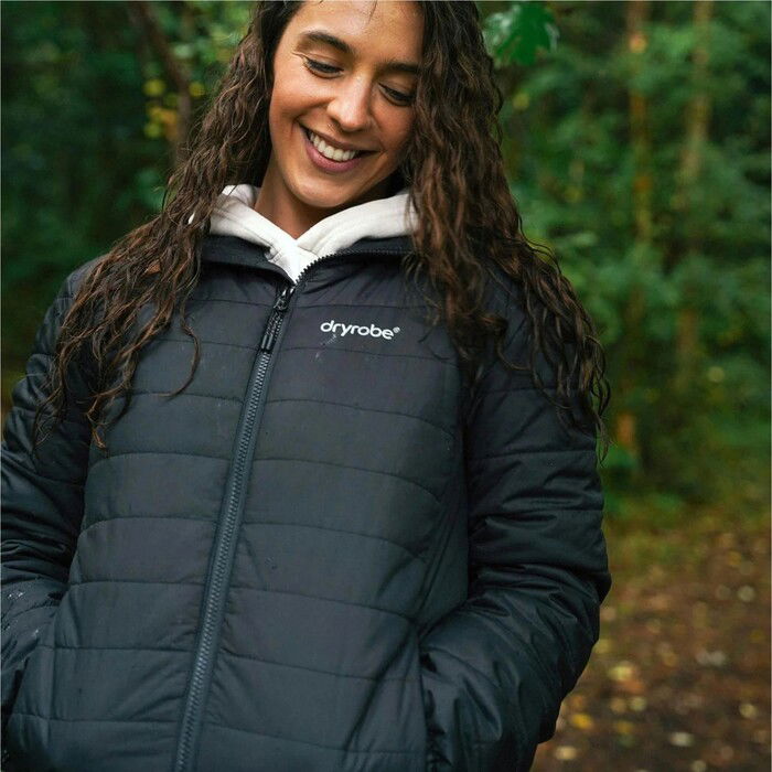 2024 Dryrobe Womens Mid Layer Jacket W100-JCKT - Black